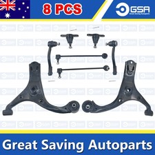 8pcs Lower Control Arm Ball Joint Sway Bar Tie Rod Kit For 2005-2011 Kia Rio JB