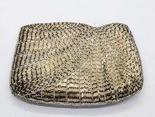 VTG La Regal Metallic Beaded Clutch Purse W/ Strap Regency MCM