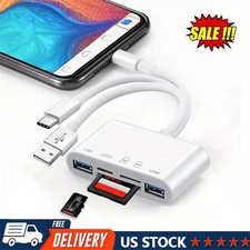 5 in 1 Memory TF/SD TypeC USB3.0 OTG Adapter For iPhone/iPad/Samsung Card Reader
