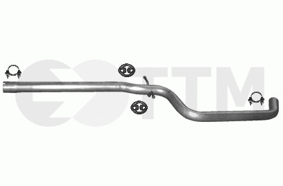 Tuyau intermédiaire Seat Altea XL résistant pour fuite échappement