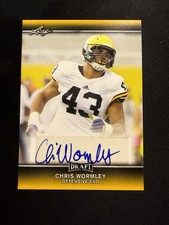 2017 Leaf Draft Football Cards - Autograph Printing Plate Packs 13