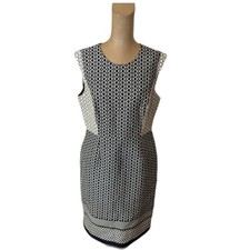 J Crew Paneled Geometric Jacquard Sheath Dress women’s size 12