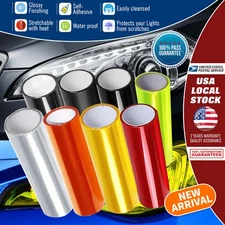 NEW Vinyl Protection Film Tint Headlight Fog Light Sider Marker Wrap US