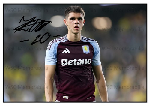 11207. Kosta Nedeljkovic Signed Pictures (A4 Prints) Aston Villa Leipzig etc.