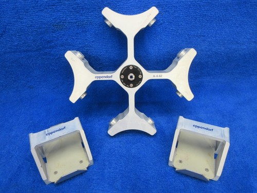 Eppendorf Centrifuge Rotor A-4-62, 2x MTP Microplate Carrier Buckets 5810 5810R