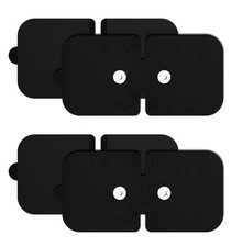 TENS Unit Replacement Pads, 4 Pack Wireless Electrode Black