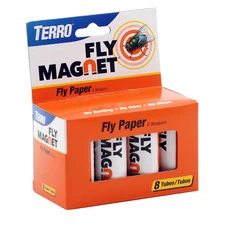 TERRO T518SR Sticky Fly Paper Traps 8 Tubes – Fly Strips + Free Shipping