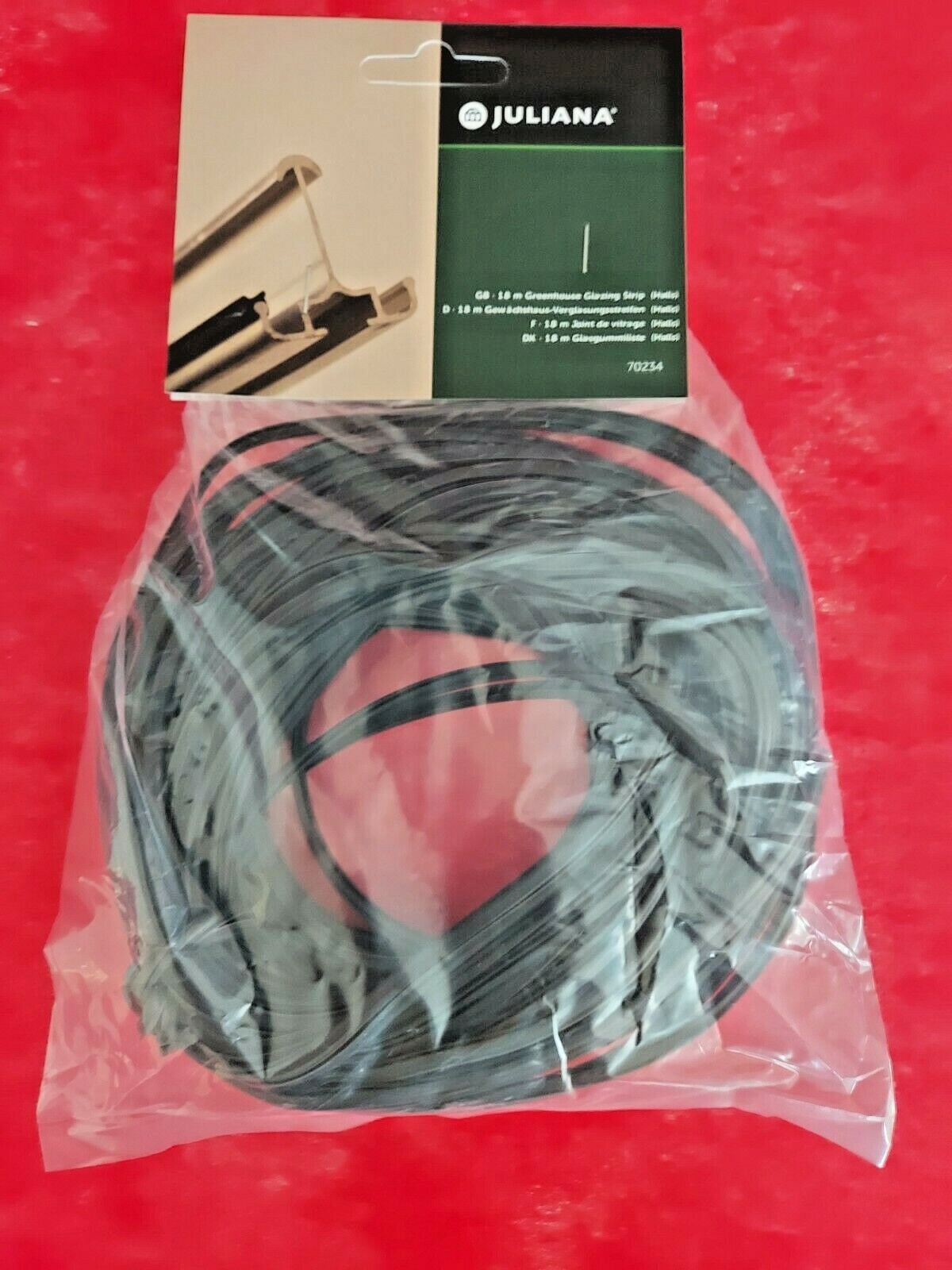 Greenhouse Glass Glazing Seal Rubber Halls AGL 4m for a small repair