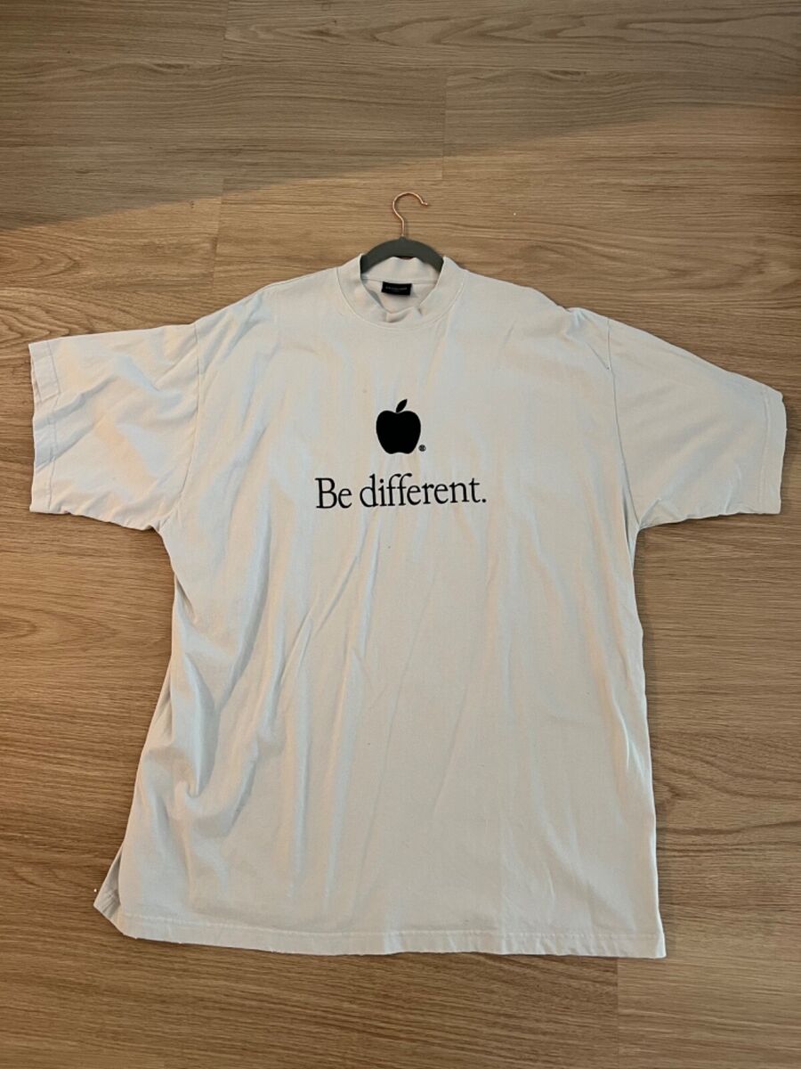 Balenciaga Be Different Apple Shirt beige | eBay Balenciaga Be Different Apple Shirt beige | eBay