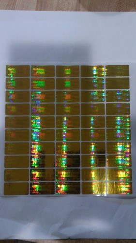 10000 Golden Security Hologram Tamper Evident Warranty Labels Stickers labels - Picture 2 of 6