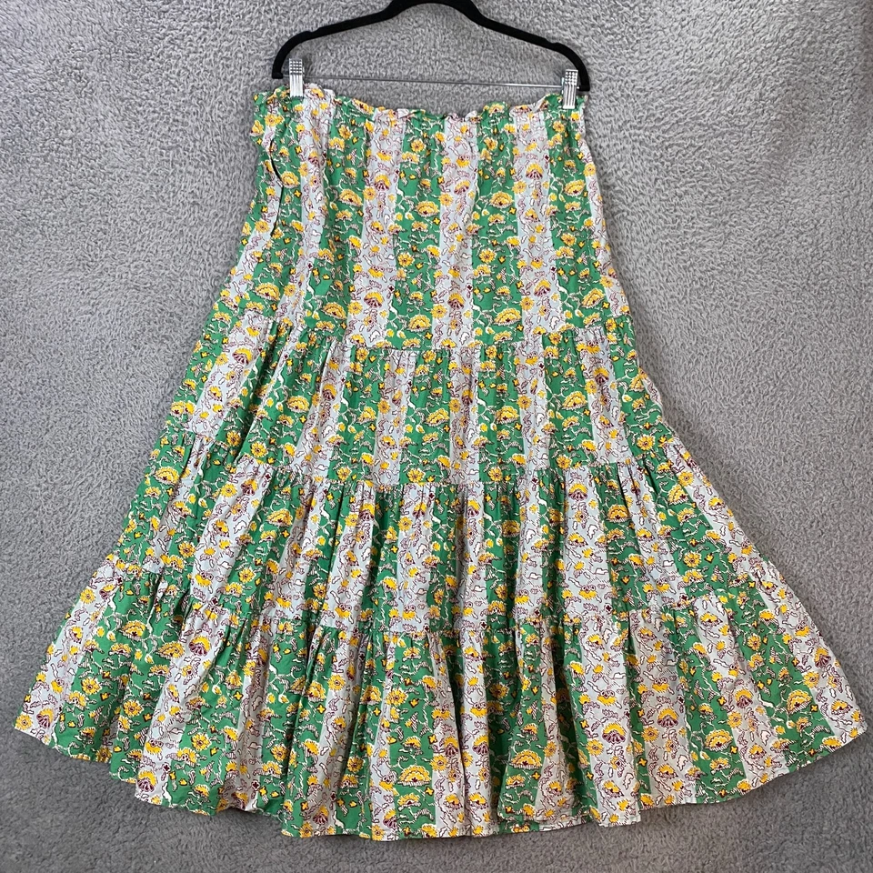 Rhode x Target Skirt Women Large Pull On Stretch Boho Hippie Prairie Cottagecore - Image 2 of 4