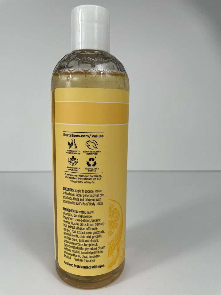 Burt's Bees Energizing Body Wash Citrus & Ginger 12 oz NEW - Image 3 of 3