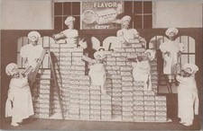 Postcard Mini Midget Sunshine Bakers Krispy Crackers 