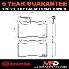 Brake Pads Set Front Brembo Fits Alfa Romeo 159 2005-2012 + Other Models
