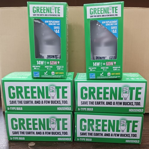 Greenlite 60W Equivalent A Series Light Bulbs 14W 800 Lumen 8,000 Hours - 12 Pcs - Picture 4 of 7