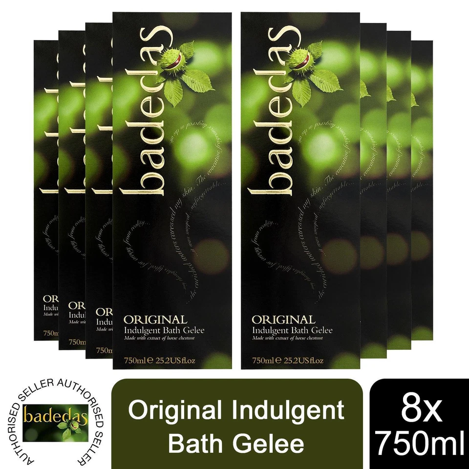 Badedas Original Indulgent Bath Gelee with Chestnut Extract 750ml, 8 Pack