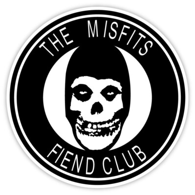 The Misfits fiend club sticker decal 4'' x 4''