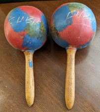 Mariachi Shaker Set of Two - "Cuba" 1950s - Pre-Castro - Vintage Dance