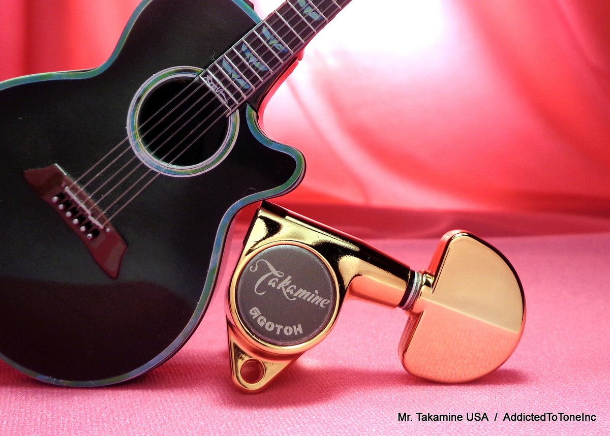 Takamine Pro Series Tuner 6 STRING SET / GOLD / Genuine OEM