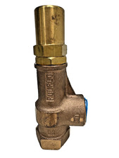 FULFLO FV-Series Brass Hydraulic Bypass Relief Valve 3/4" NPT, Range 30-100 psi