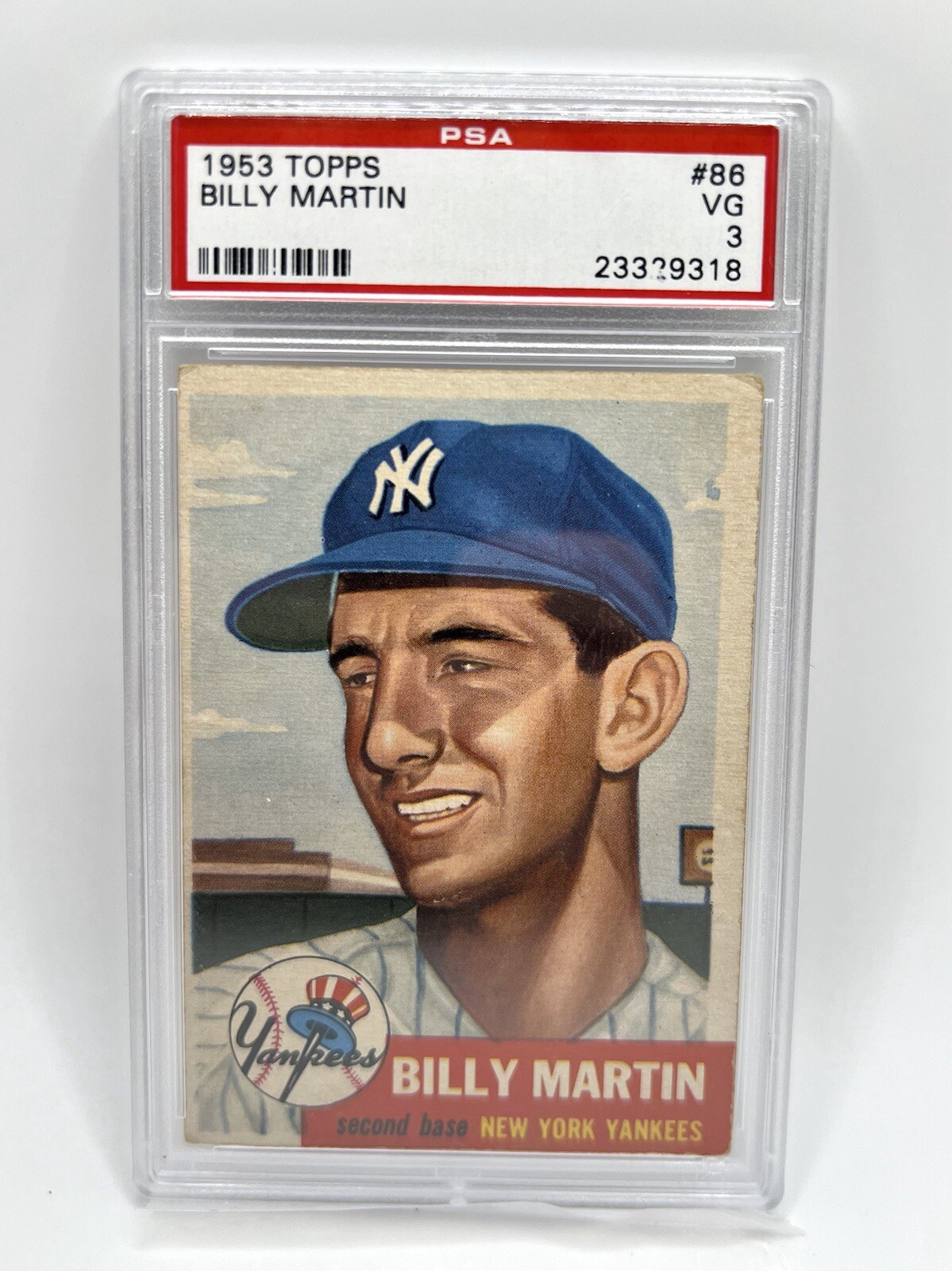 1953 Topps - #86 BILLY MARTIN - PSA 3