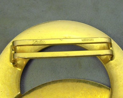 GUTO West Signed German Made Brushed Finish Gold Tone WEST  display picture 1