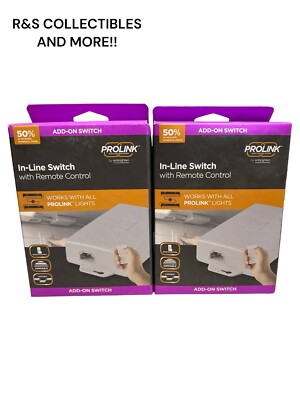 NEW ProLink In-Line Switch with Remote Control , ADD-ON SWITCH 2-PACK LOT