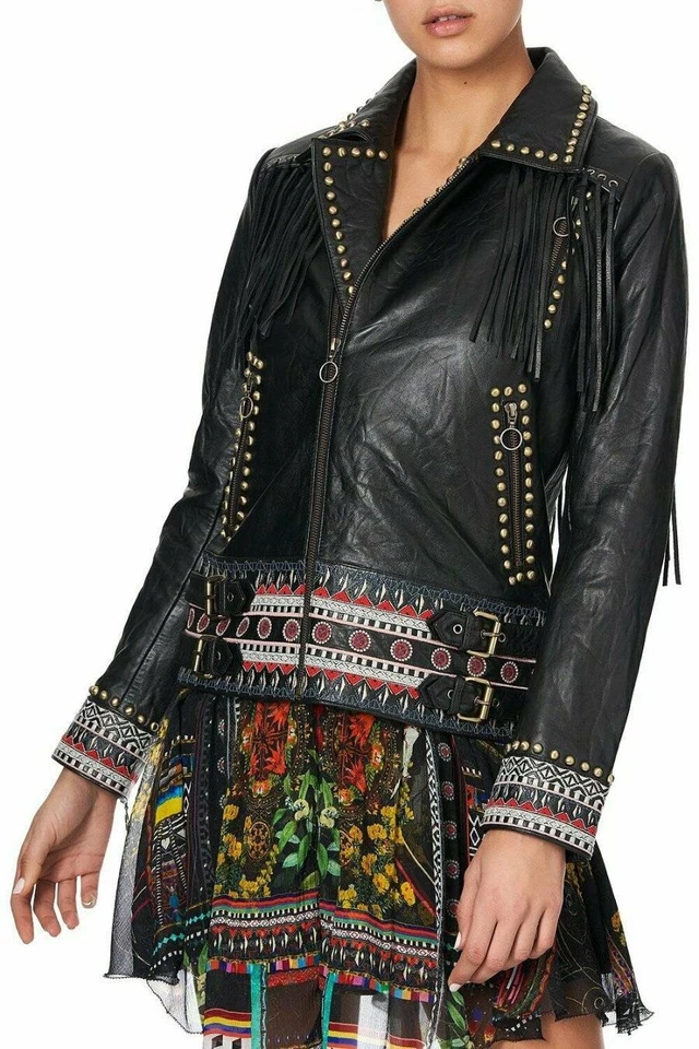 NWT CAMILLA FRANKS Limited "Blackheath Betty" Studded Biker Jacket - Small $2499 - Image 2 of 4