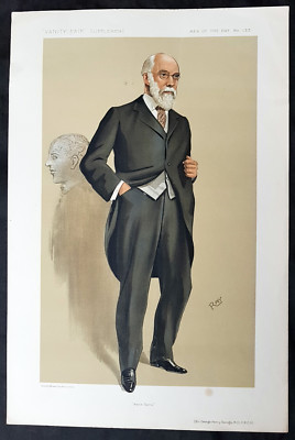 1912 Vanity Fair Antique Caricature Sir George Henry Savage
