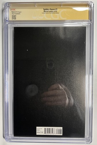 Spider-Gwen #1 CGC SS 9.6 signed Portacio + John Romita SR Spider-Man NM - 第 3/3 張圖片