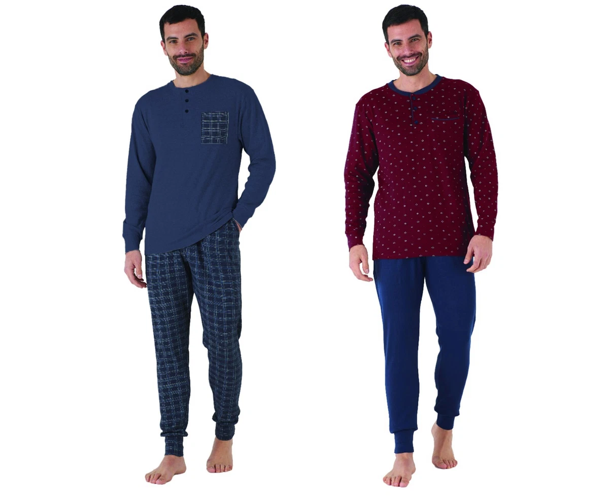 Pigiama invernale con maniche lunghe e pantaloni lunghi, in cotone