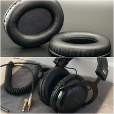 Oval Ellipse Egg Shape Leather Ear Pads Foam Cushion For Takstar PRO 80 Headset