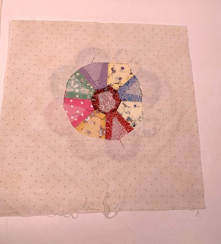 Juego de 2 embellecedores vintage Dresden Plate edredón bloque niños estampado novedad - Imagen 7 de 9