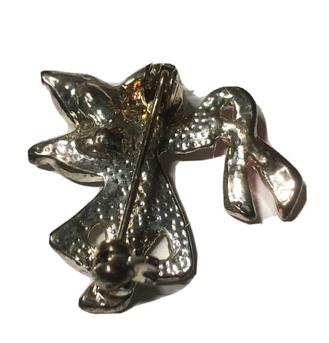 Spilla in argento sterling con nastro rosa angelo al mio fianco - Foto 3 di 4