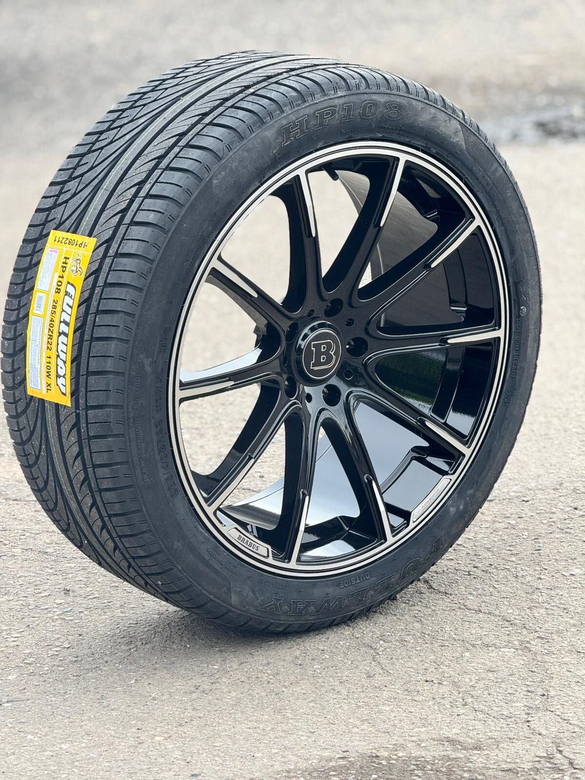 22" Wheels W Tires Fit Mercedes G Wagon Brabus Black Machined 5x130 84.1 22x10
