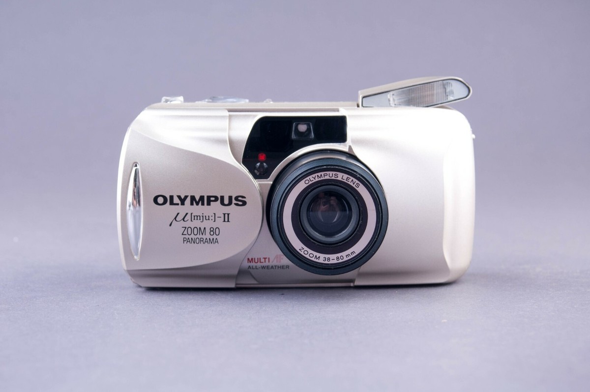Olympus Mju II Zoom 80 Panorama 35mm Point & Shoot Film Camera