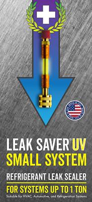 Direct Inject Small System With Uv Dye Refrigerant Leak Sealer Detects Large Lea