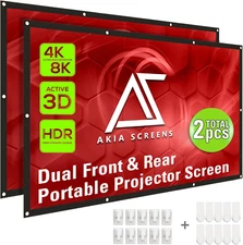 120" Pantalla De Proyeccion 16:9 Proyector Peliculas Para Casa Screen Teatro NEW