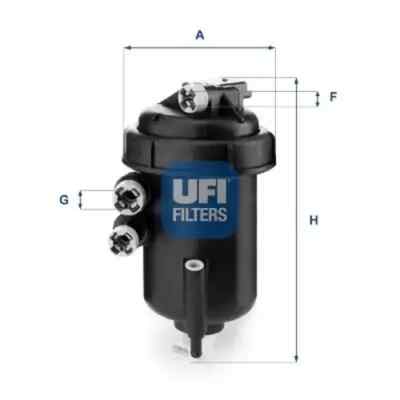 Kraftstofffilter Filtereinsatz 55.127.00 UFI für CITROËN FIAT PEUGEOT