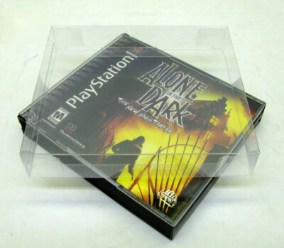For PLAYSTATION 1 PS1 CIB DOUBLE CD JEWEL CLEAR PROTECTIVE BOX PROTECTORS