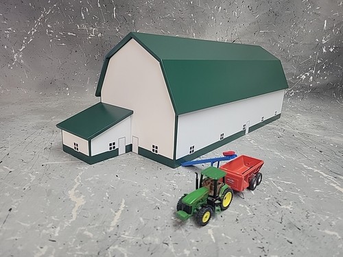 Lattificio 1/64 personalizzato costruito con graffiatoio con casa latte bosco verde e bianco  - Foto 1 di 7