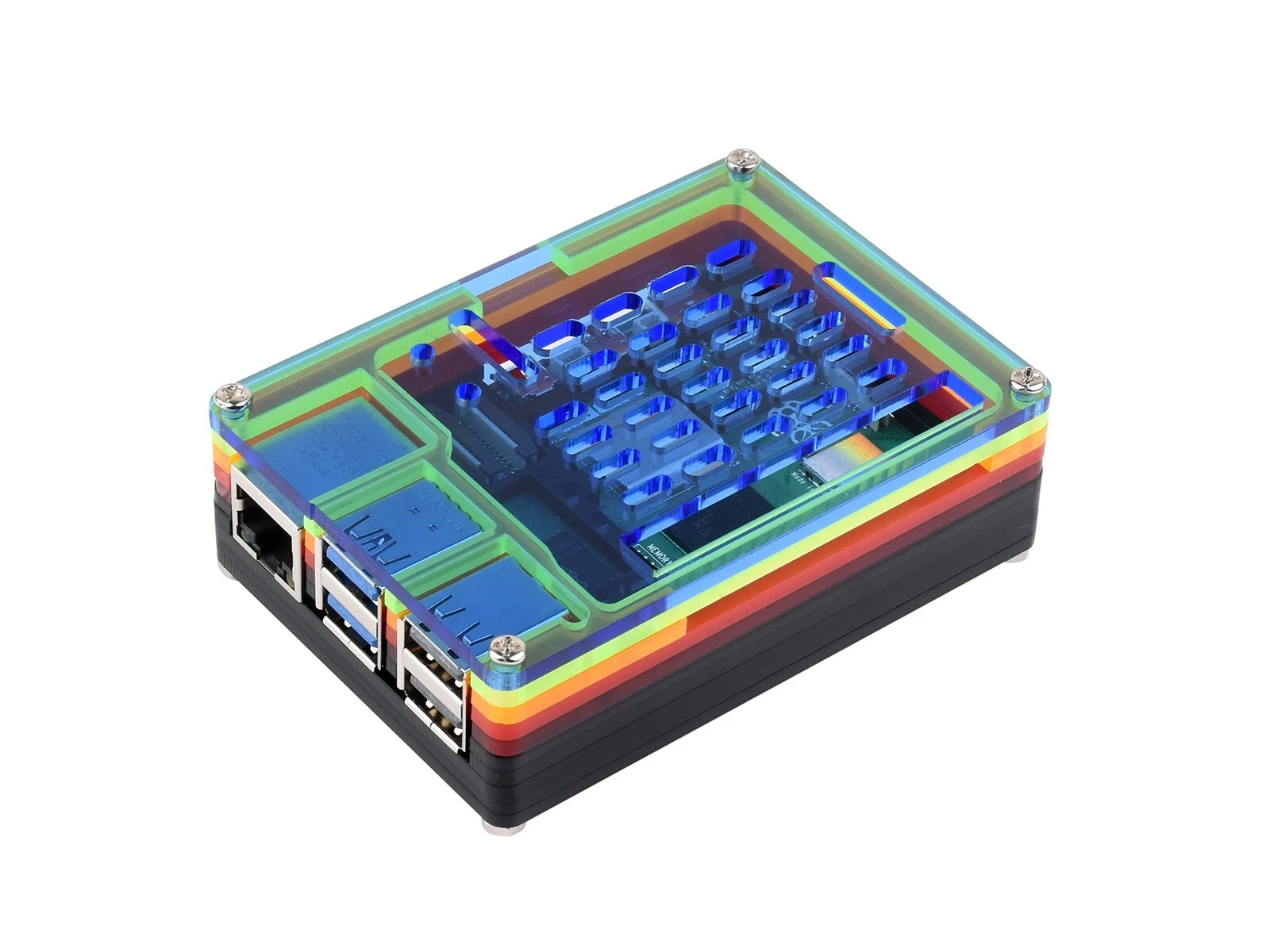 Waveshare Acrylic Case for Raspberry Pi 5 - Thumbnail 3