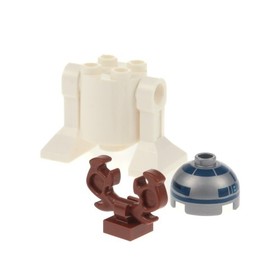 1x Lego Minifigure Star Wars Droid R2-D2 Reindeer White Grey Antlers 75097 sw0679