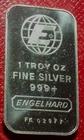 Vintage Engelhard Large E Bar 1 Troy oz. .999 Fine Silver-A Better Bar-977