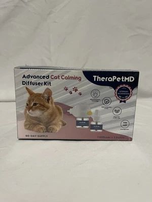 TheraPetMD Advanced Cat Calming Diffuser Kit 60 Day Supply 1 Diffuser 2 Refills