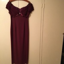 Crimson Prom Dress And Handbag
