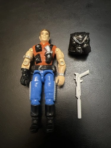 Gi Joe 3.75 Action Figure Loose Mercer 1987 Complete L5
