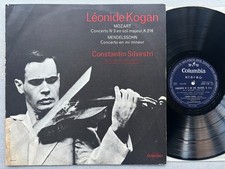KOGAN / SILVESTRI - COLUMBIA SAXF 138 - MOZART / MENDELSSOHN - VIOLIN CONCERTOS