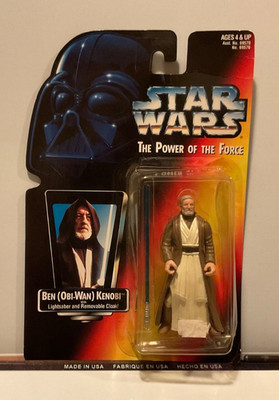 NEW STAR WARS 1995 Kenner BEN KENOBI Action Figure POWER OF THE FORCE Vintage  