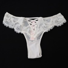 Victoria's Secret DREAM ANGELS Boho Floral Embroidery Brazilian Cheeky Panty XS